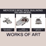 AJ083 Mercedes Benz 300L Gullwing Silver Model 